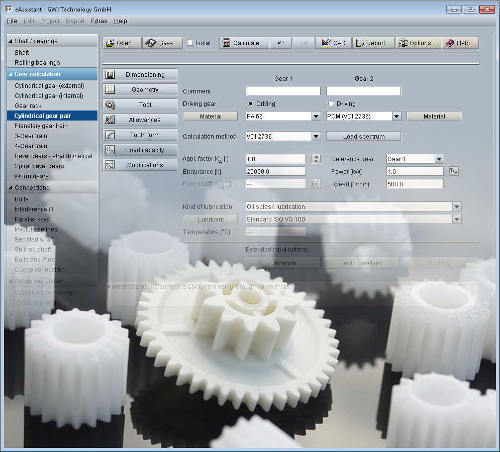 Plastic Gear Calculator Manufacturing Service