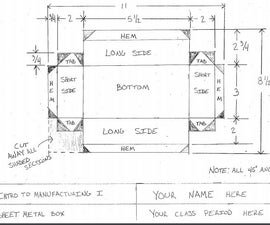Sheet Metal Box Template Manufacturing Service