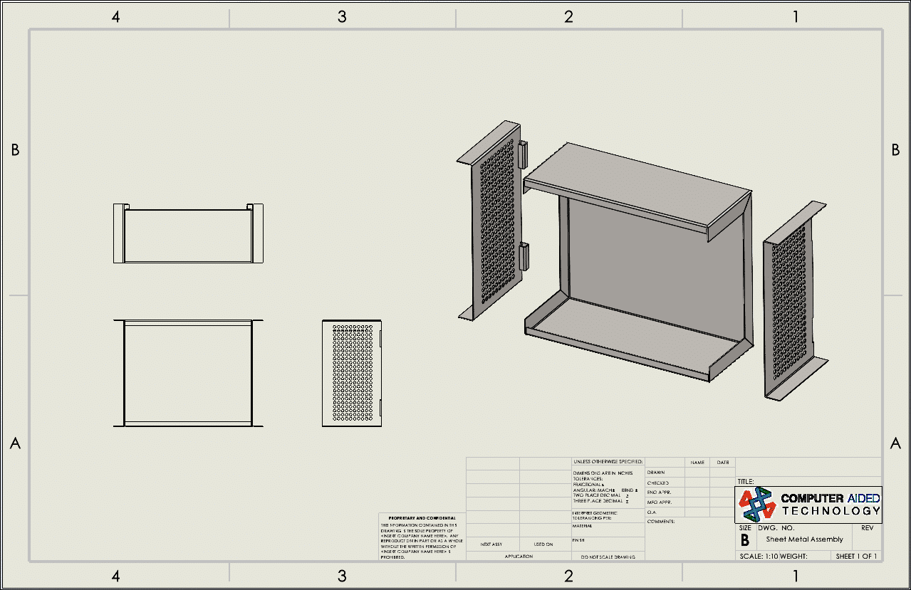 sheet metal box template
