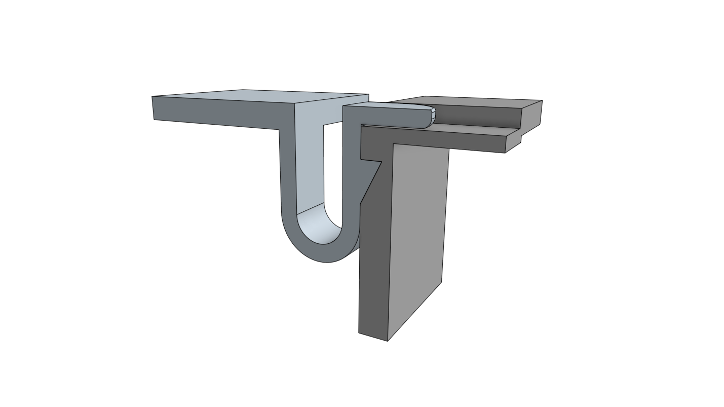 sheet metal snap-fit