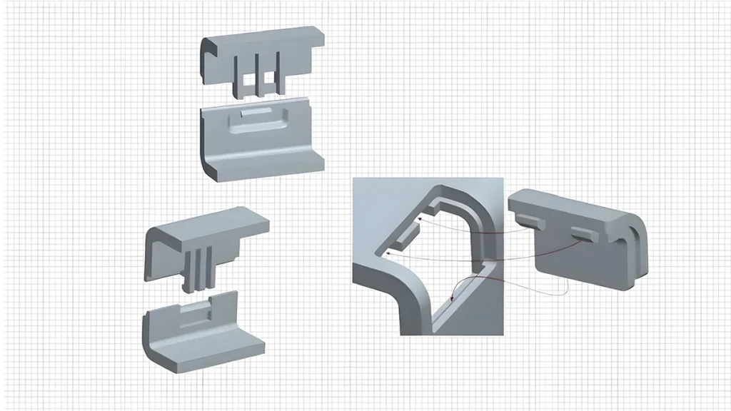 sheet metal snap-fit