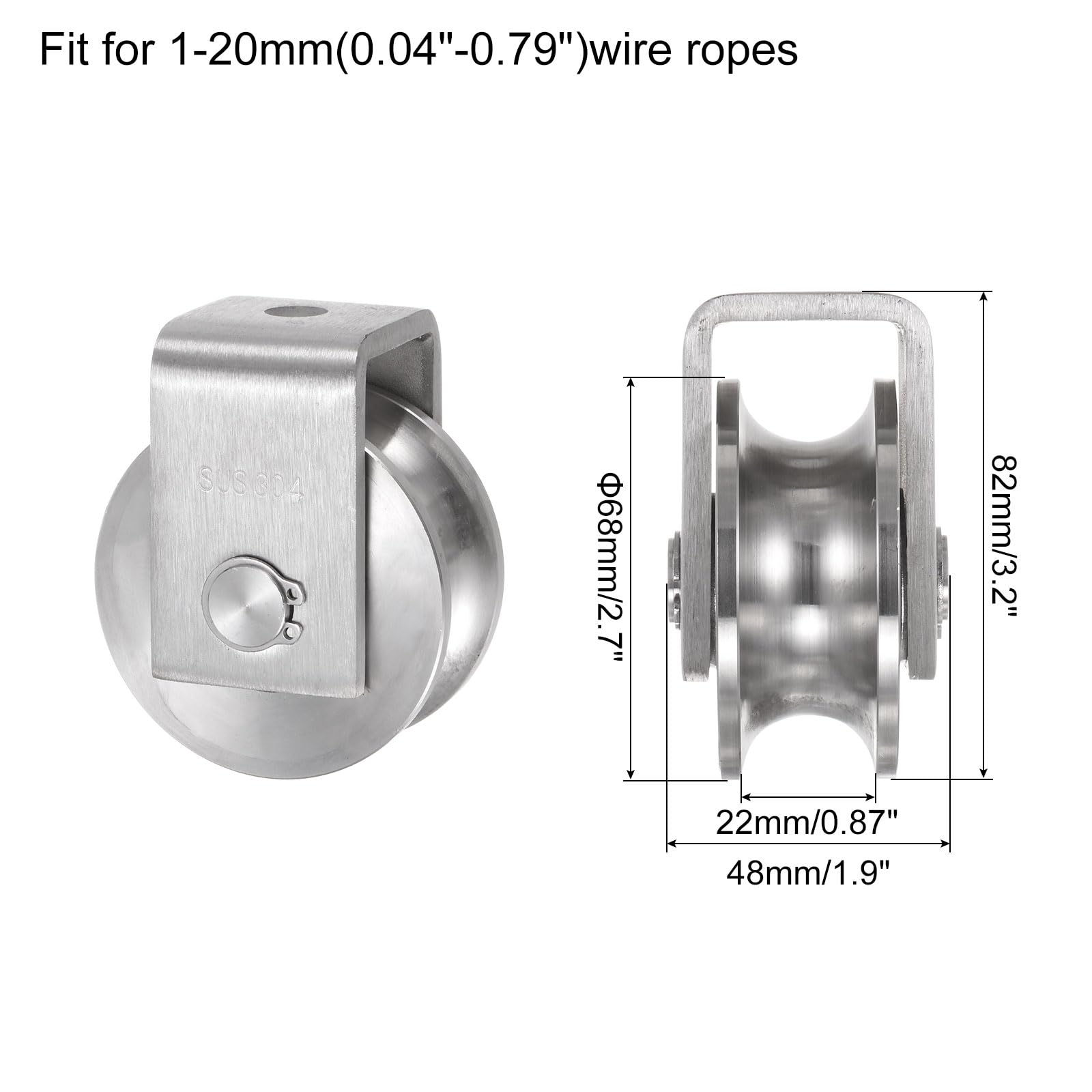stainless steel pulley wheel