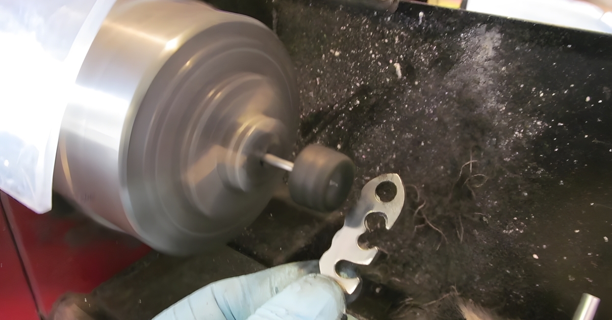 titanium metal polish part