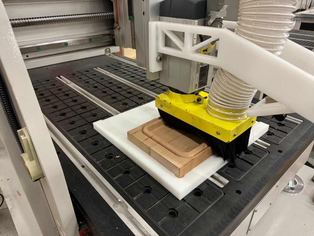 vacuum pump cnc table part