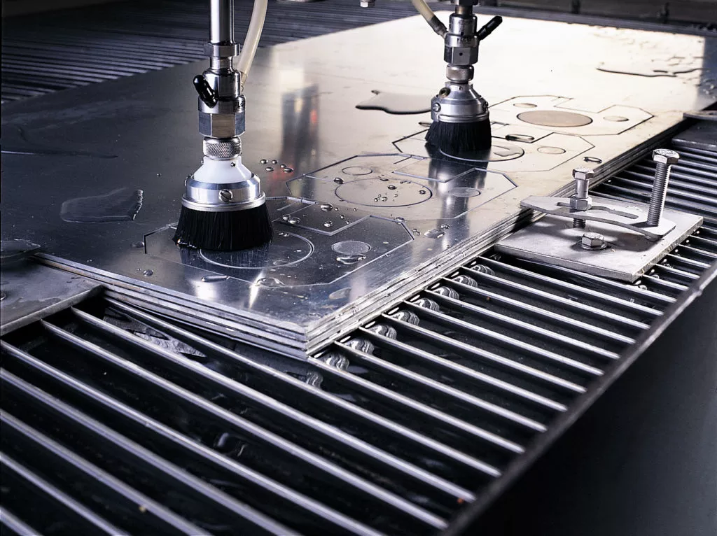 water jet cutting aluminum